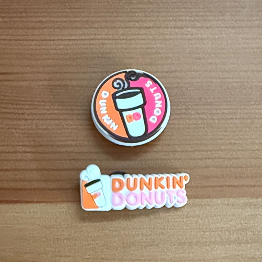 Dunkin Donuts Shoe Charms (set of 2)